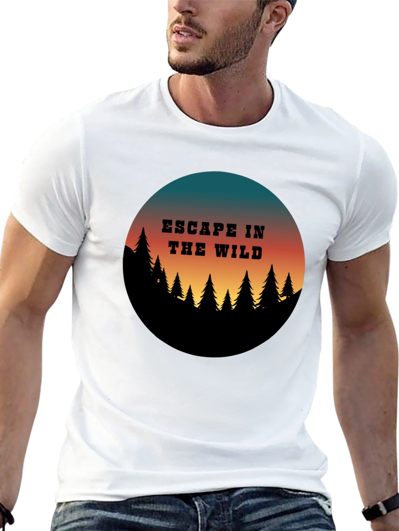 Escape in the Wild Graphic Tee - Nature Adventure Shirt