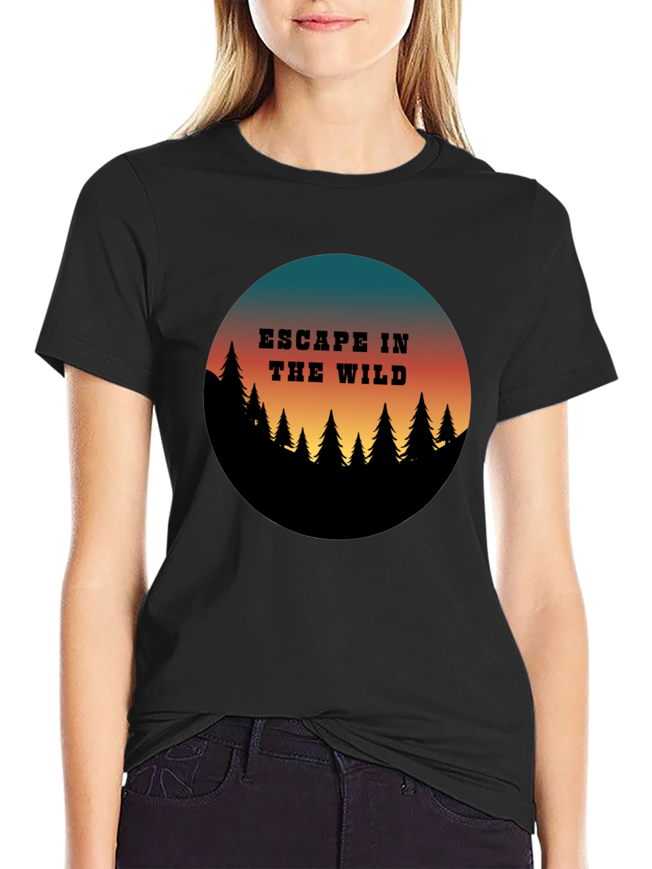 Escape in the Wild Graphic Tee - Nature Adventure Shirt