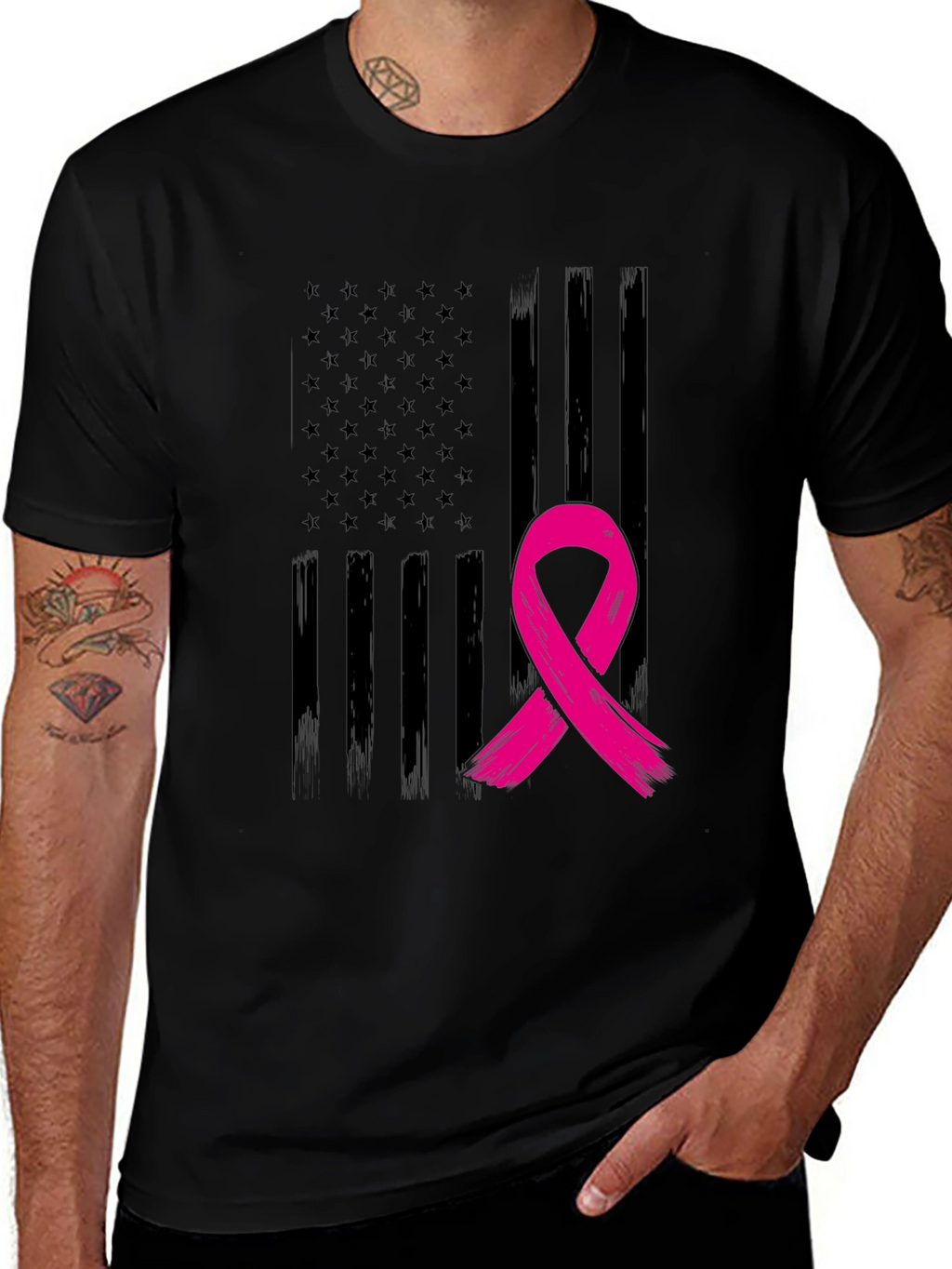 Awareness Ribbon Flag Tee