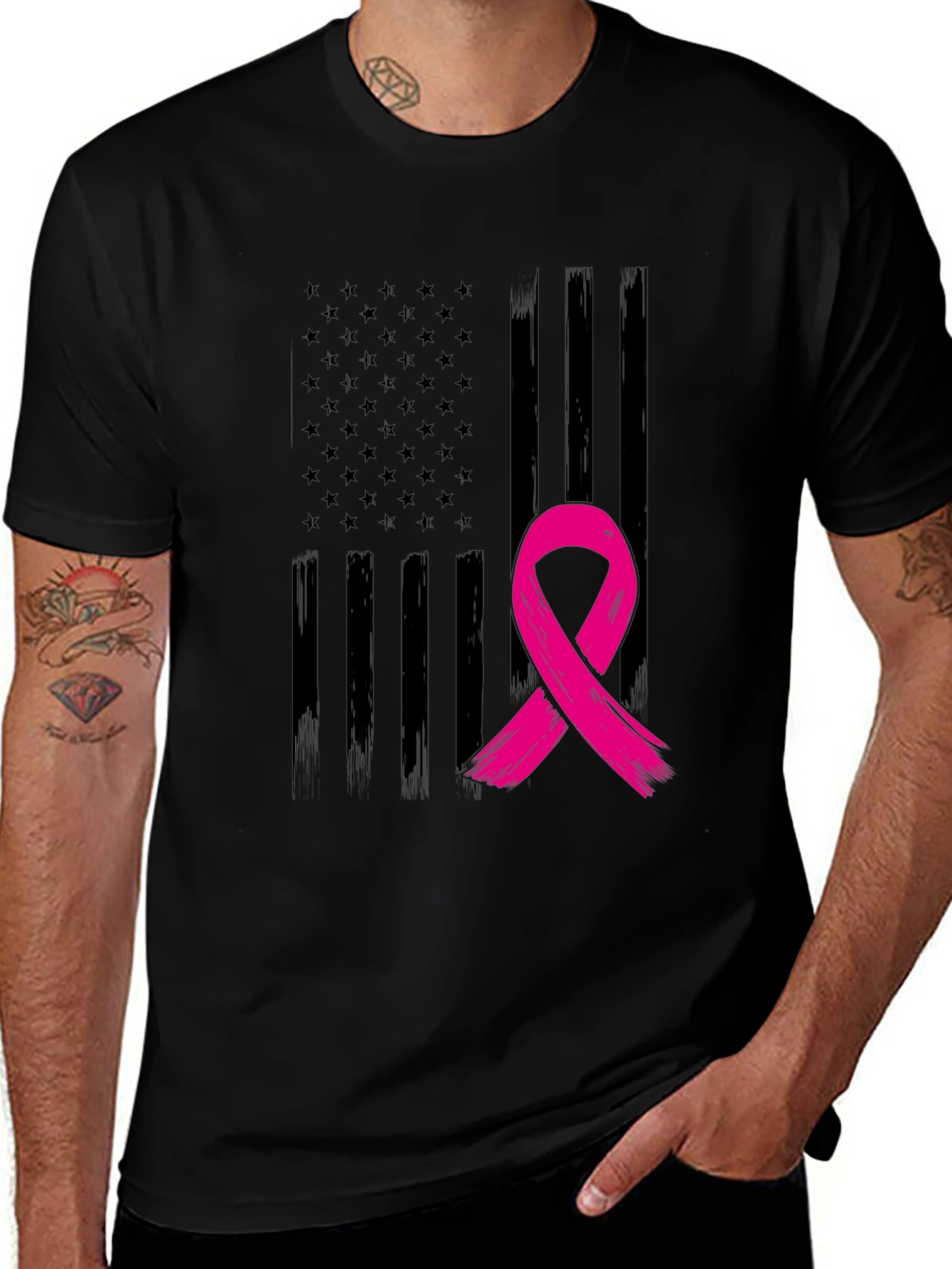 Awareness Ribbon Flag Tee