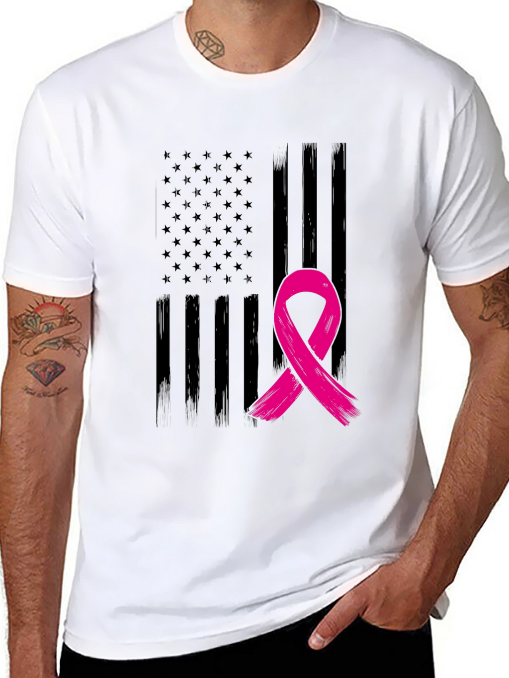 Awareness Ribbon Flag Tee