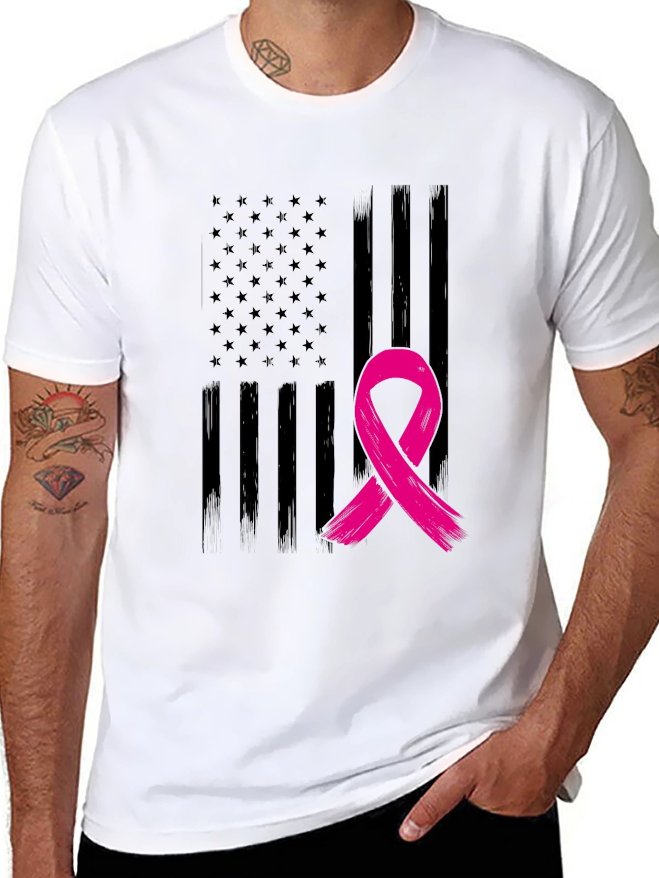 Awareness Ribbon Flag Tee