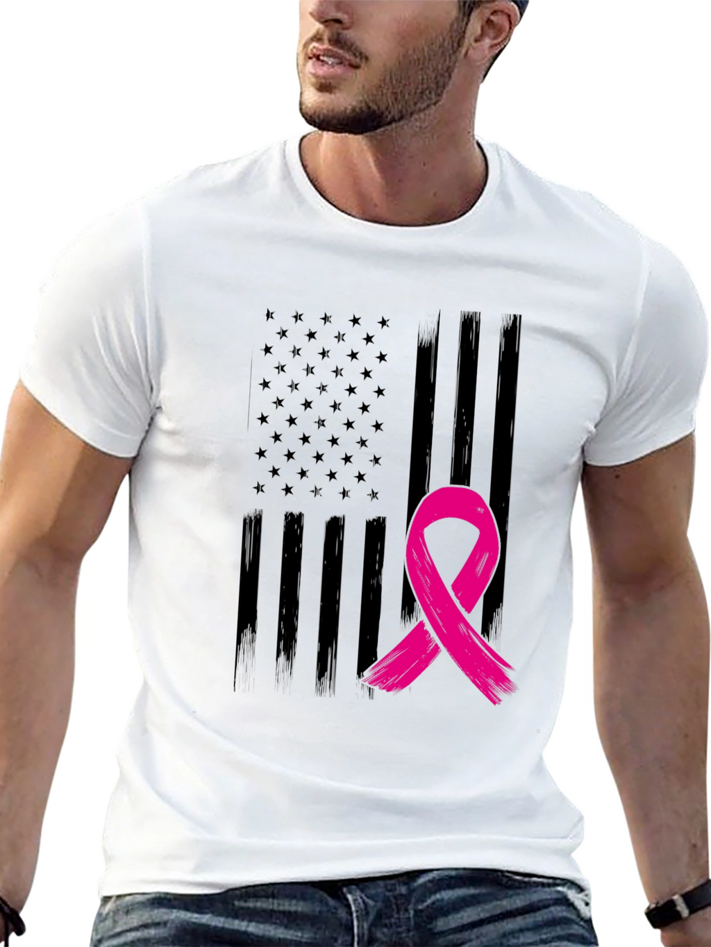 Awareness Ribbon Flag Tee