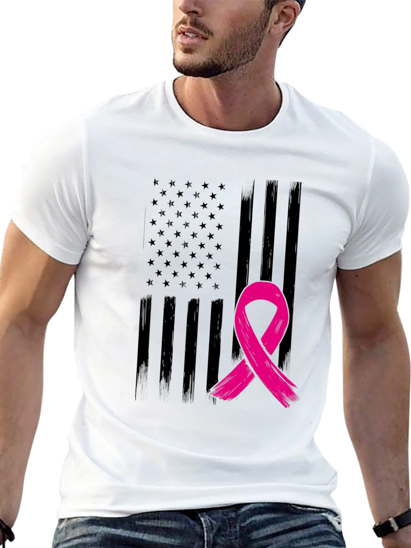 Awareness Ribbon Flag Tee