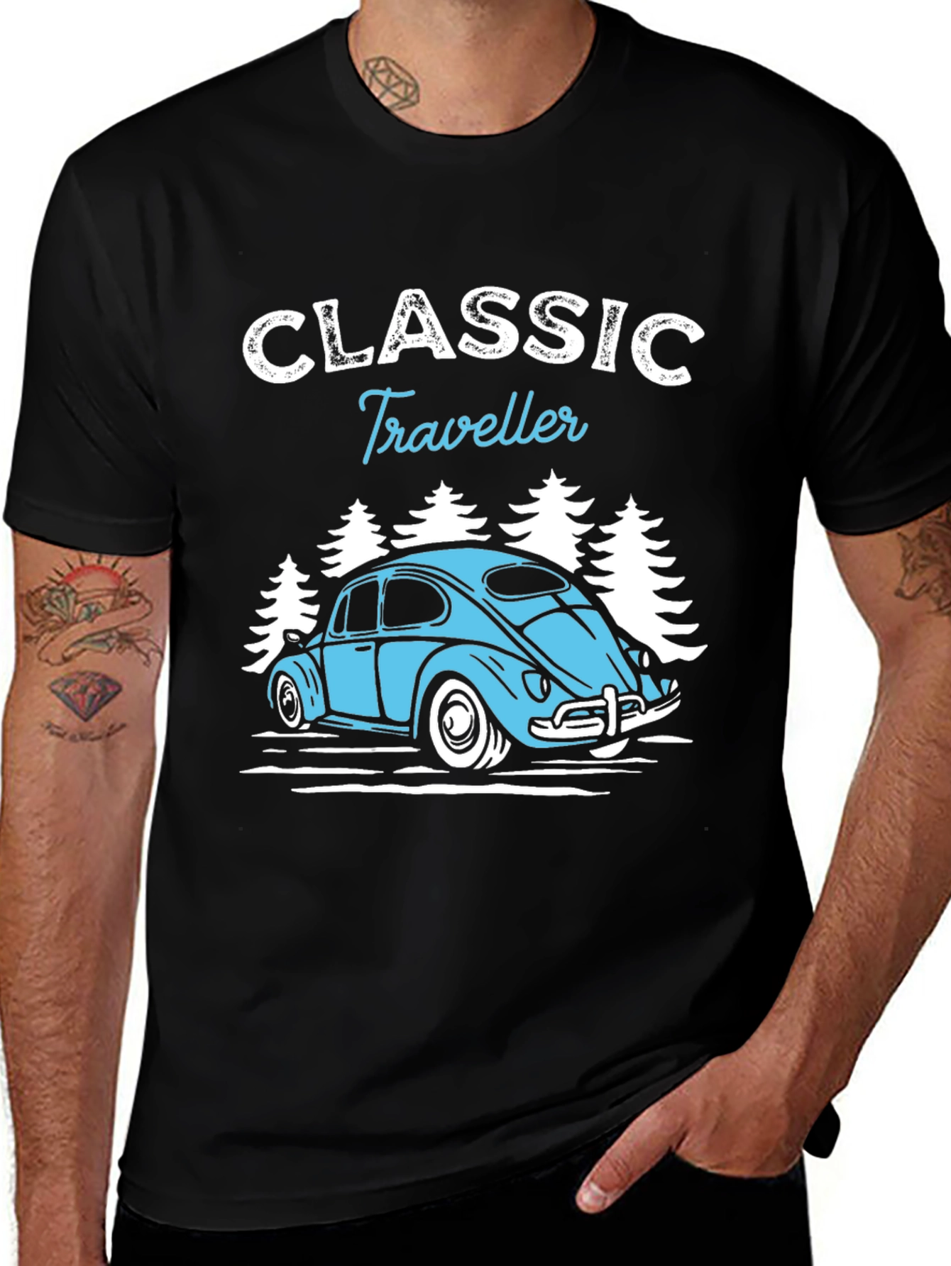 Classic Traveller T-Shirt - Vintage Car Design