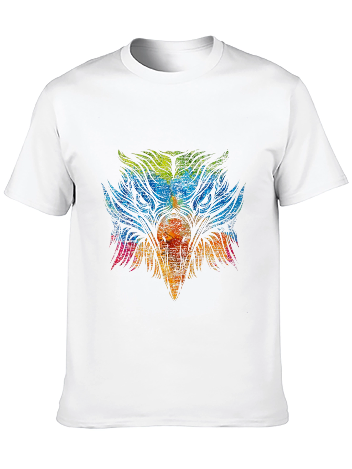 Colorful Eagle Graphic T-Shirt