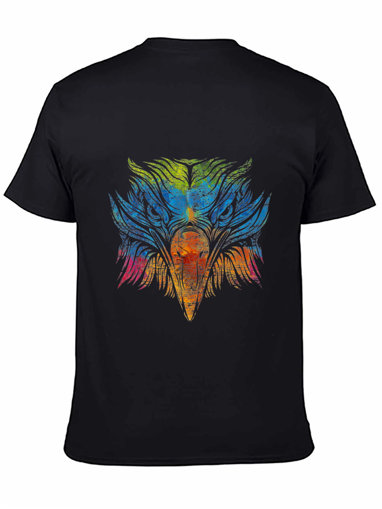 Colorful Eagle Graphic T-Shirt