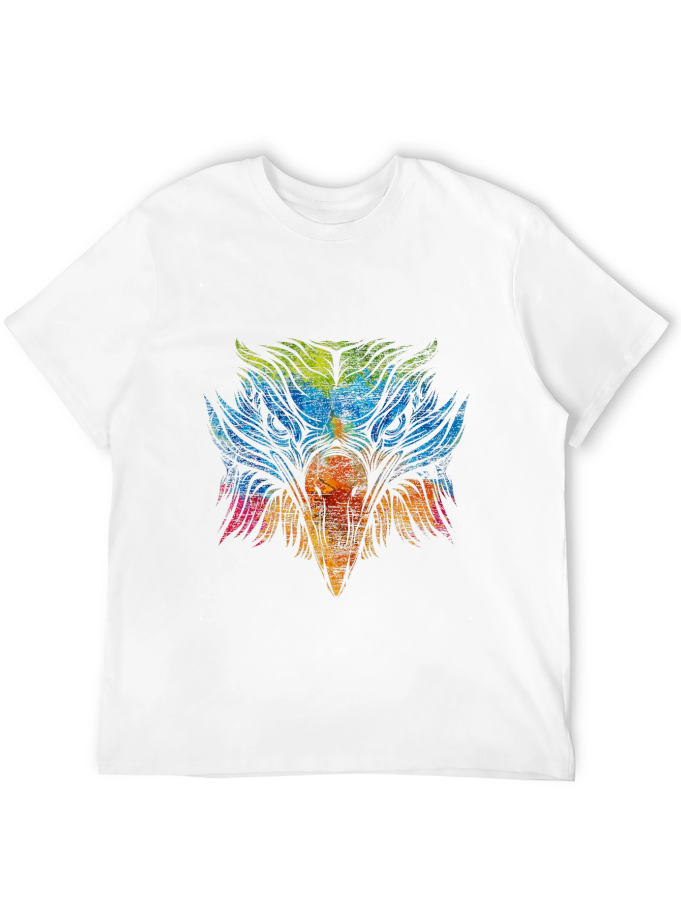 Colorful Eagle Graphic T-Shirt