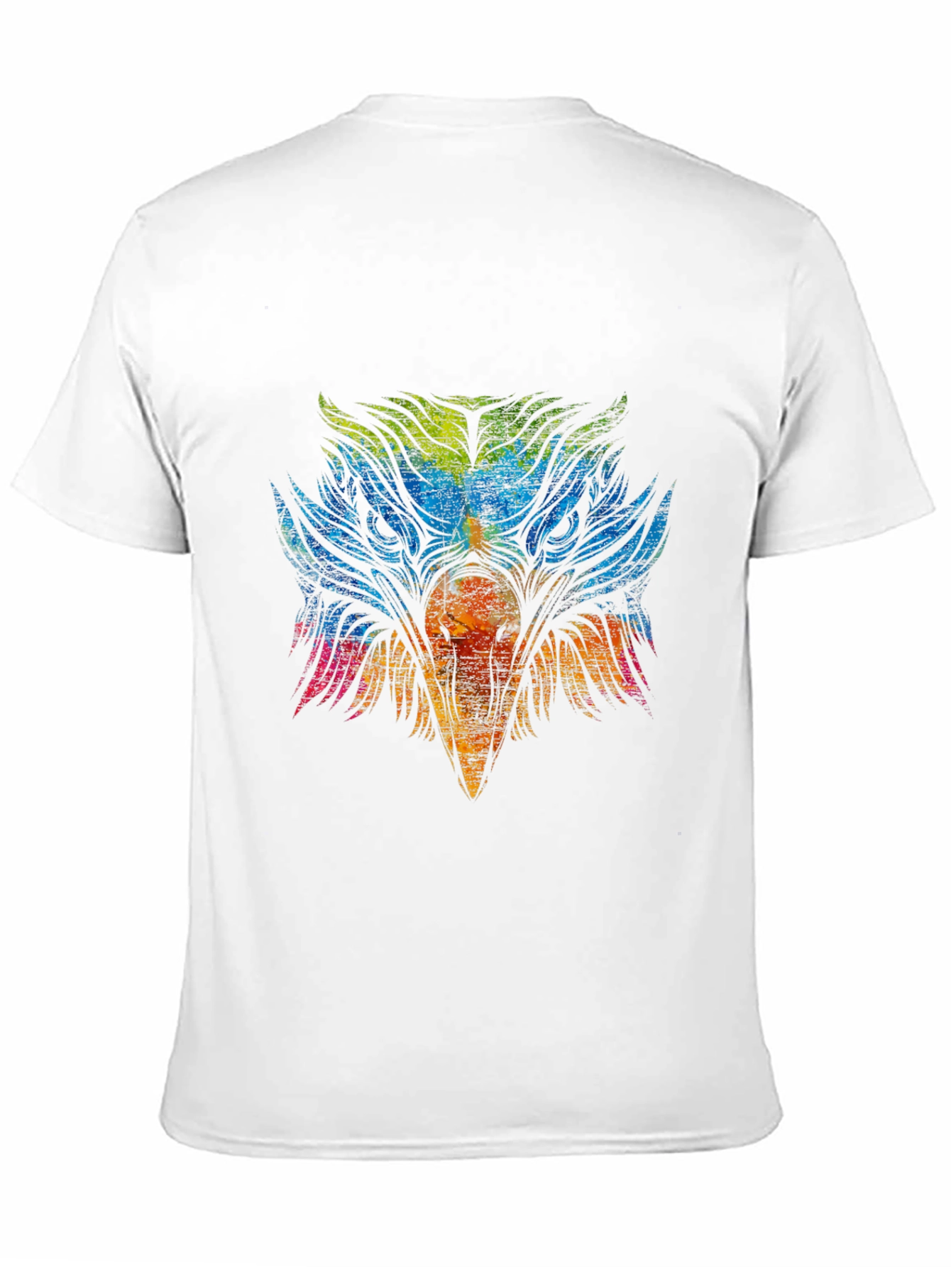 Colorful Eagle Graphic T-Shirt