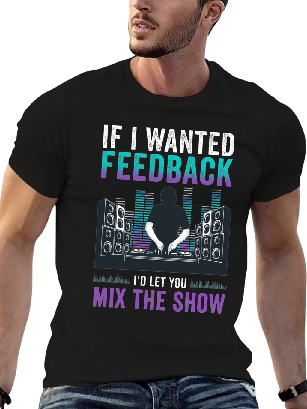 DJ Feedback Graphic T-Shirt