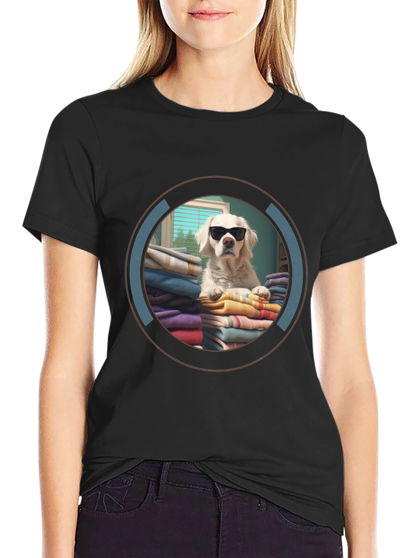 Cool Dog Graphic T-Shirt - Laundry Day Style
