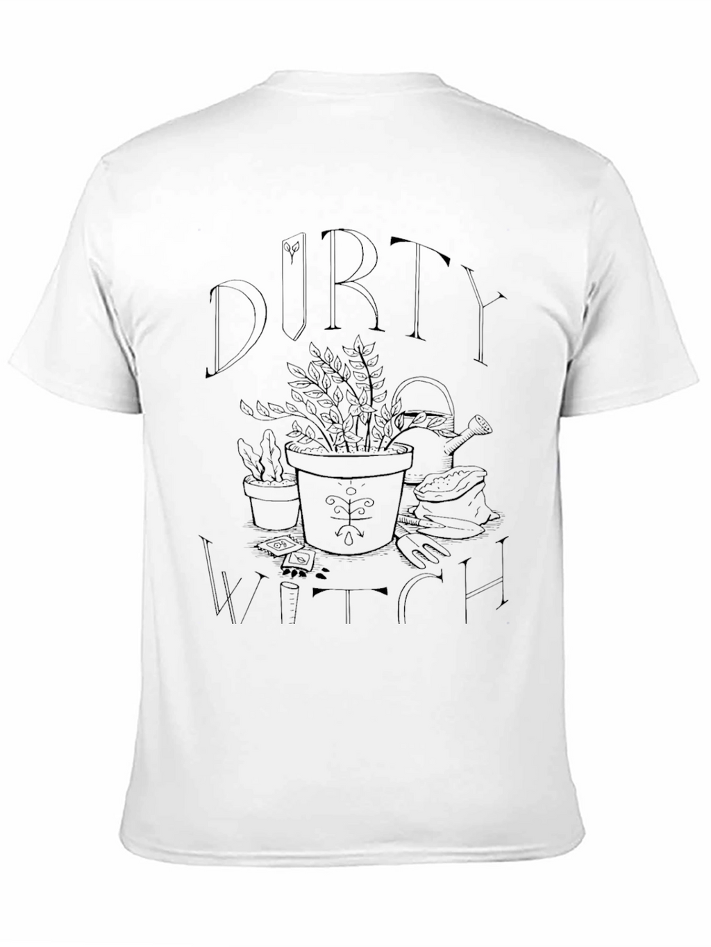 Dirty Witch Graphic T-Shirt - Black