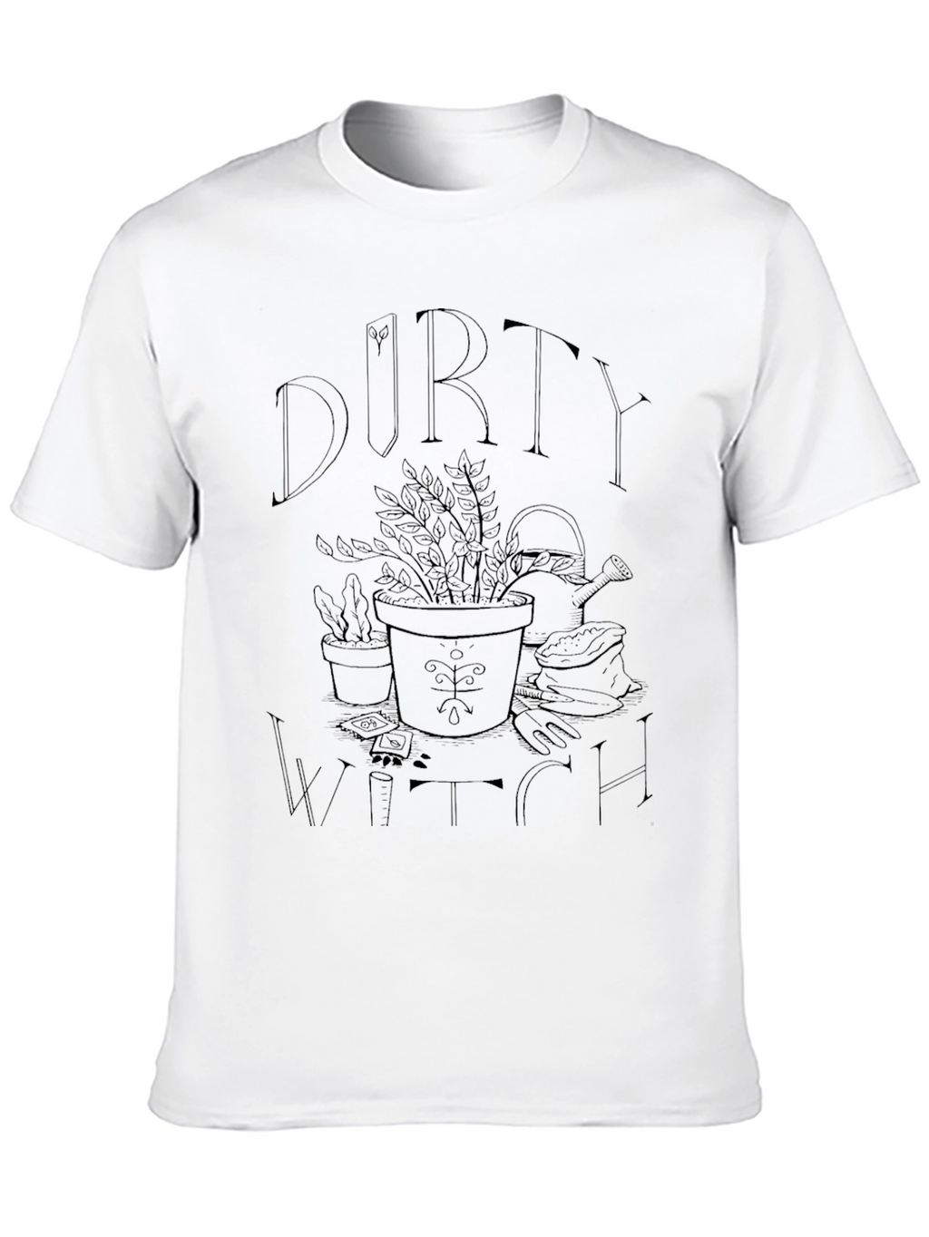 Dirty Witch Graphic T-Shirt - Black