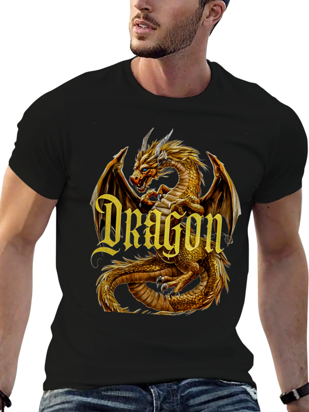 Dragon Graphic Tee - Black T-Shirt