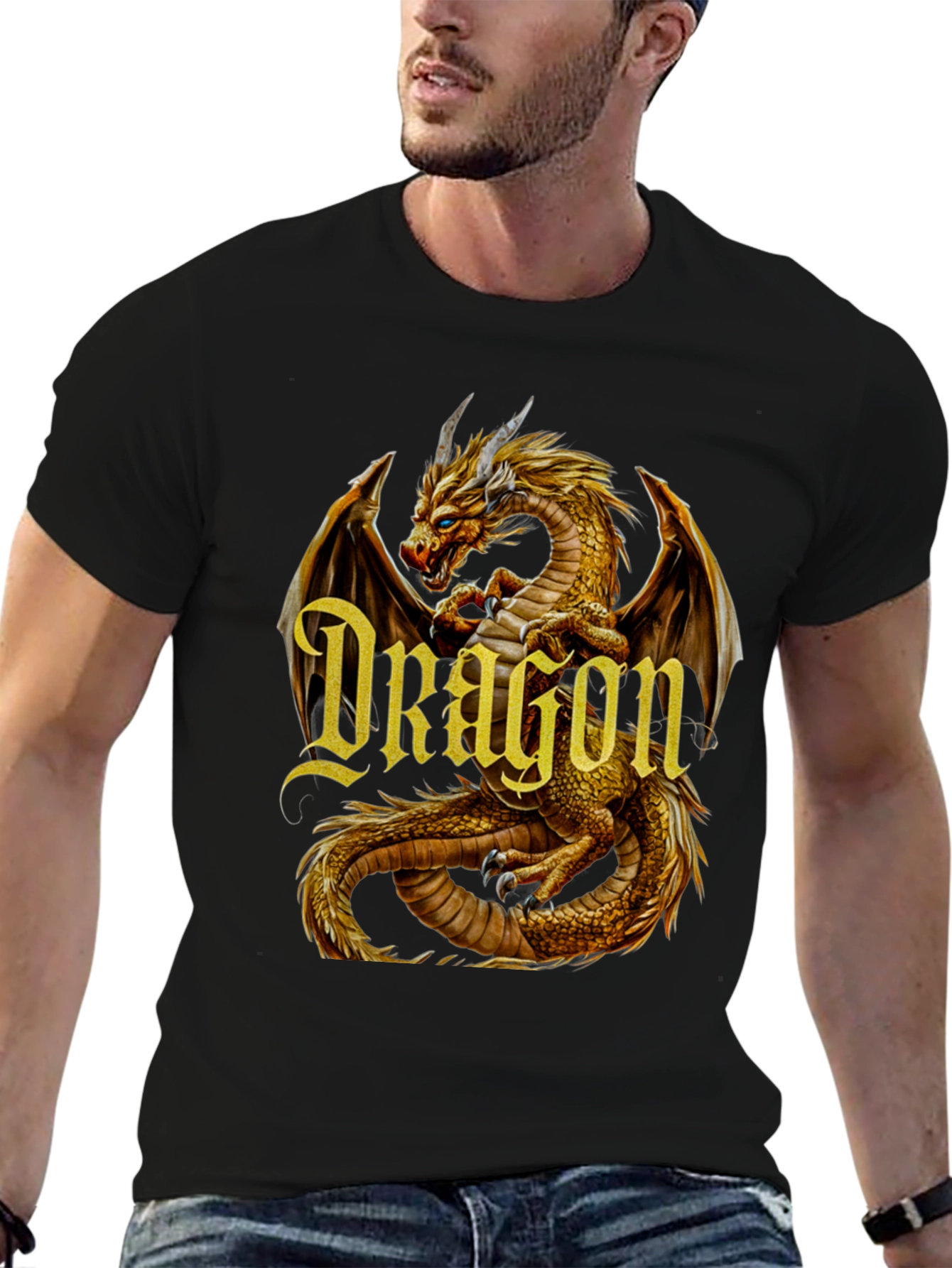 Dragon Graphic Tee - Black T-Shirt