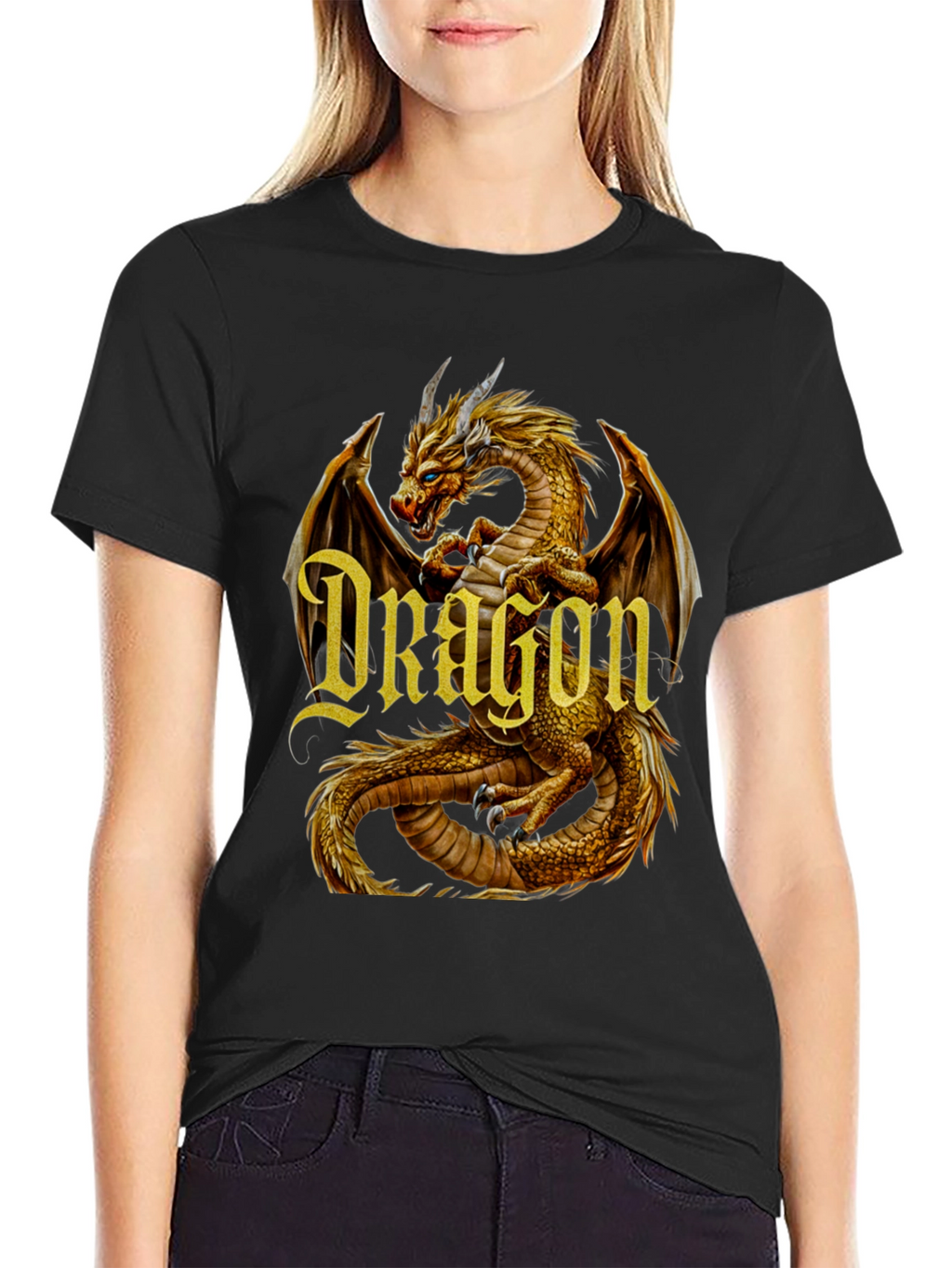 Dragon Graphic Tee - Black T-Shirt