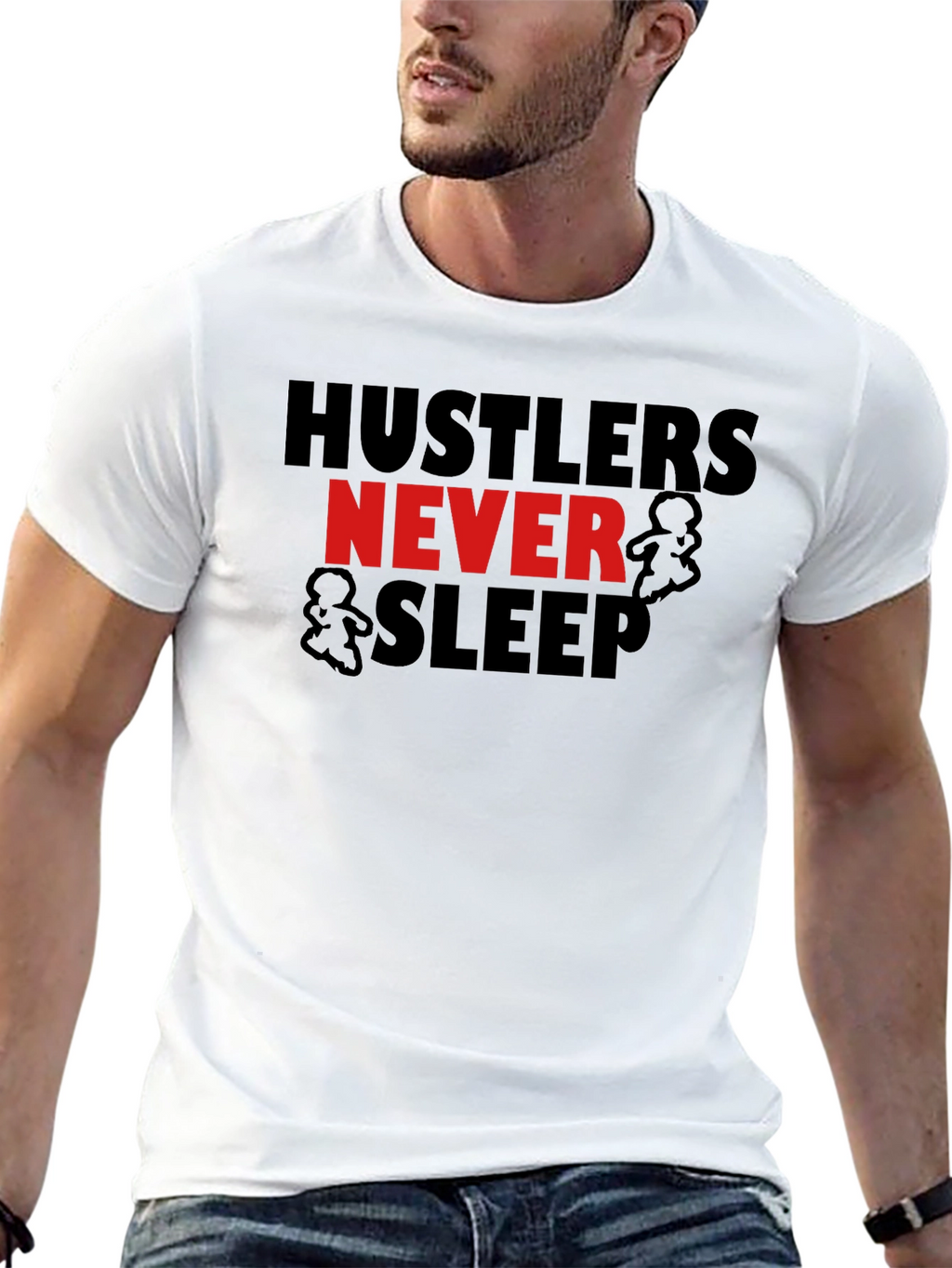 Hustler Graphic Tee - Never Sleep