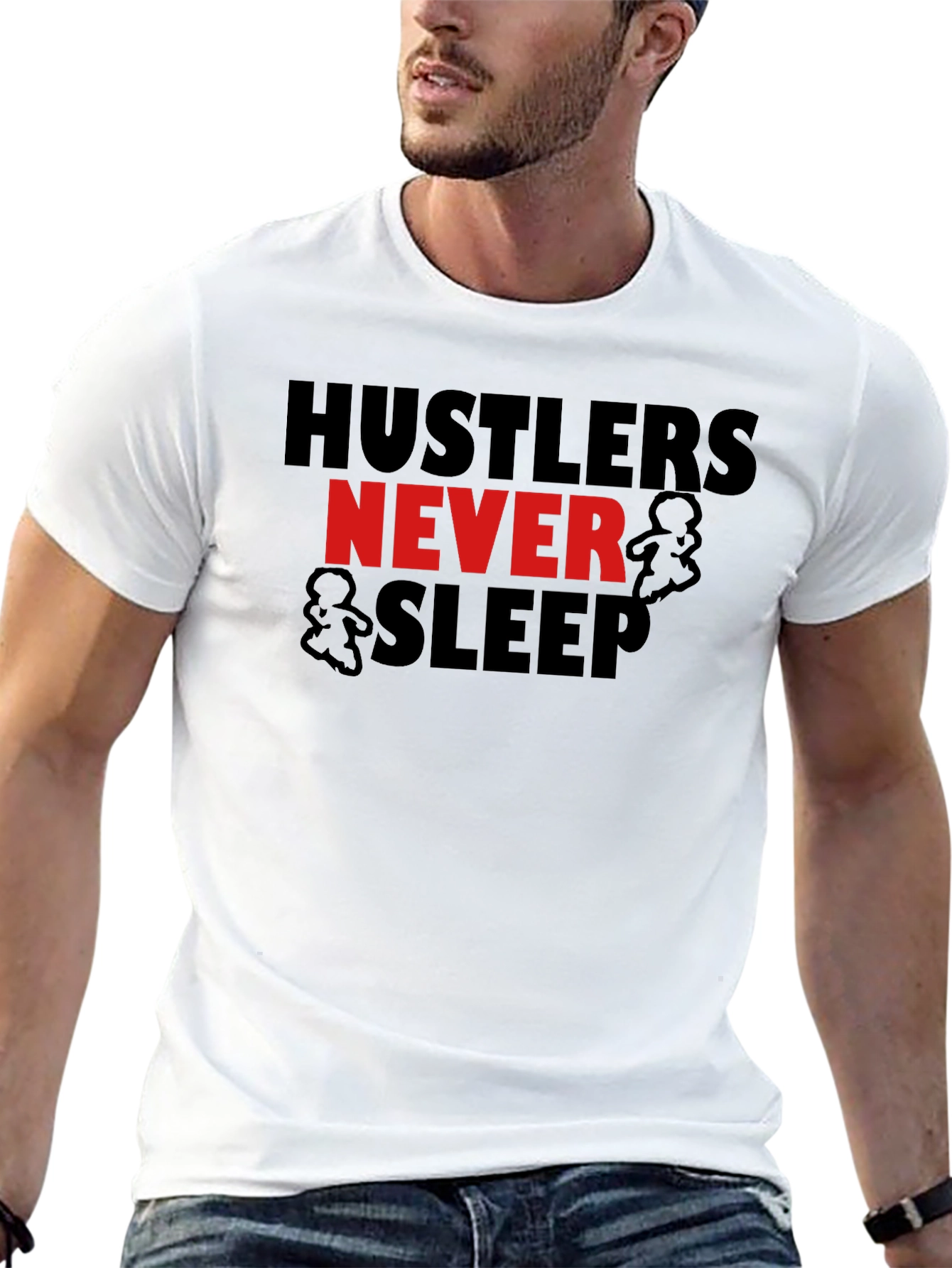 Hustler Graphic Tee - Never Sleep