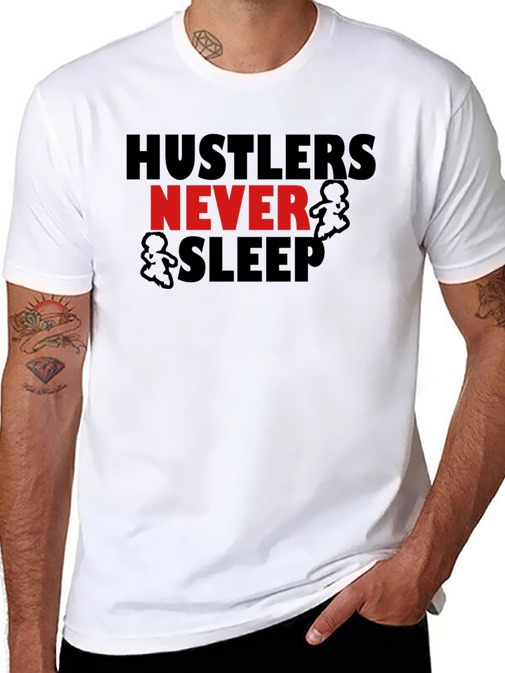 Hustler Graphic Tee - Never Sleep