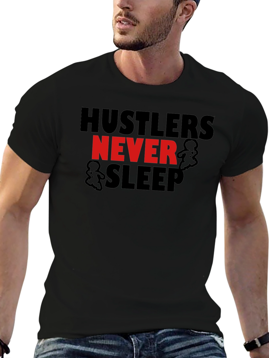 Hustler Graphic Tee - Never Sleep