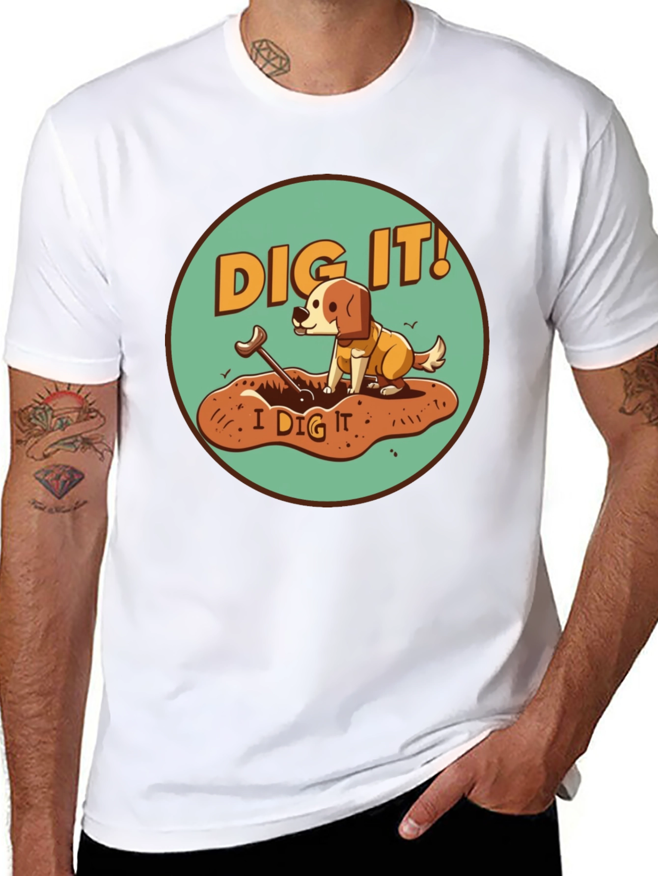 Dig It! Dog Graphic Tee - Funny Pet Lover Shirt