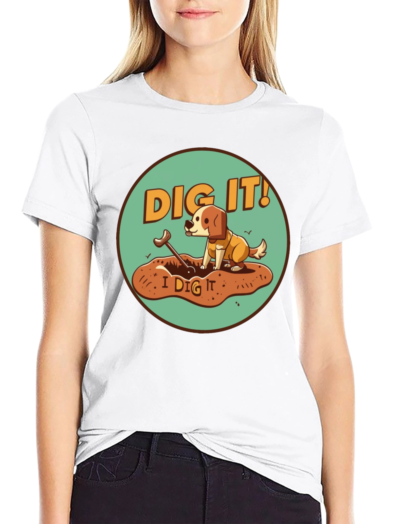 Dig It! Dog Graphic Tee - Funny Pet Lover Shirt