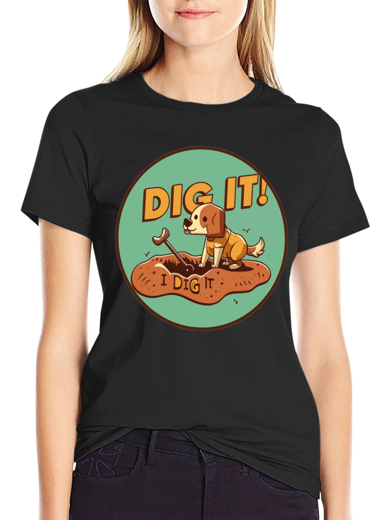 Dig It! Dog Graphic Tee - Funny Pet Lover Shirt