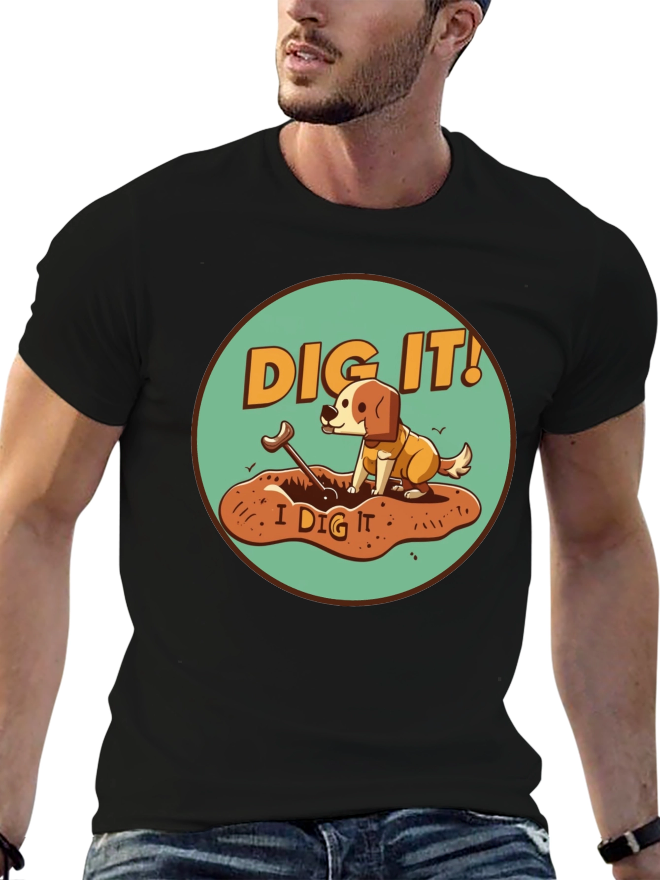 Dig It! Dog Graphic Tee - Funny Pet Lover Shirt