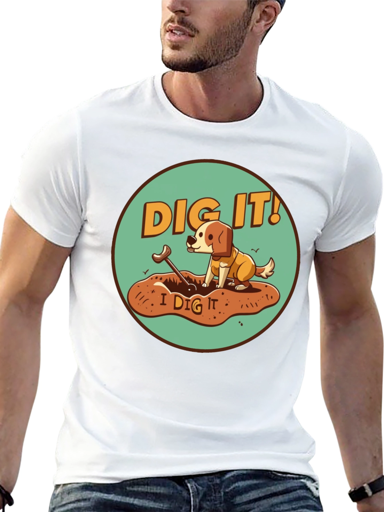 Dig It! Dog Graphic Tee - Funny Pet Lover Shirt