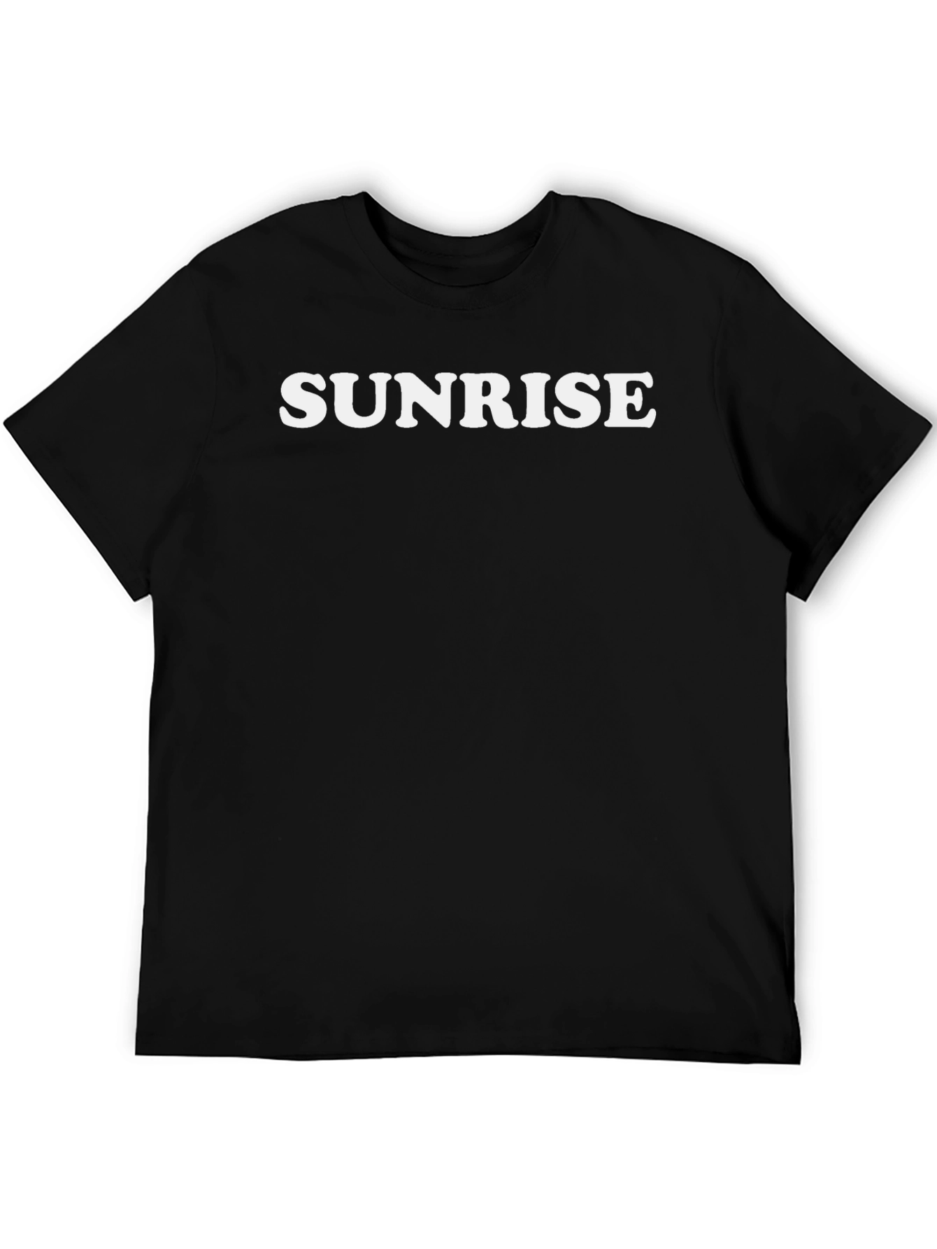 Sunrise Graphic Tee - Classic Black Cotton T-Shirt