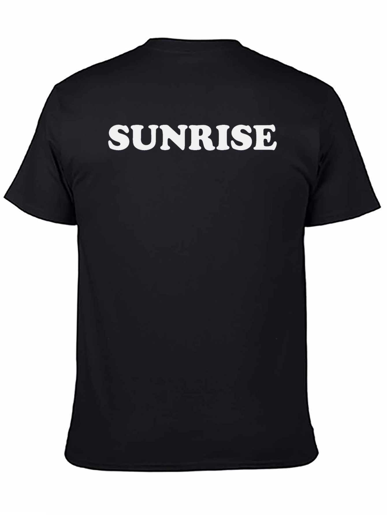 Sunrise Graphic Tee - Classic Black Cotton T-Shirt