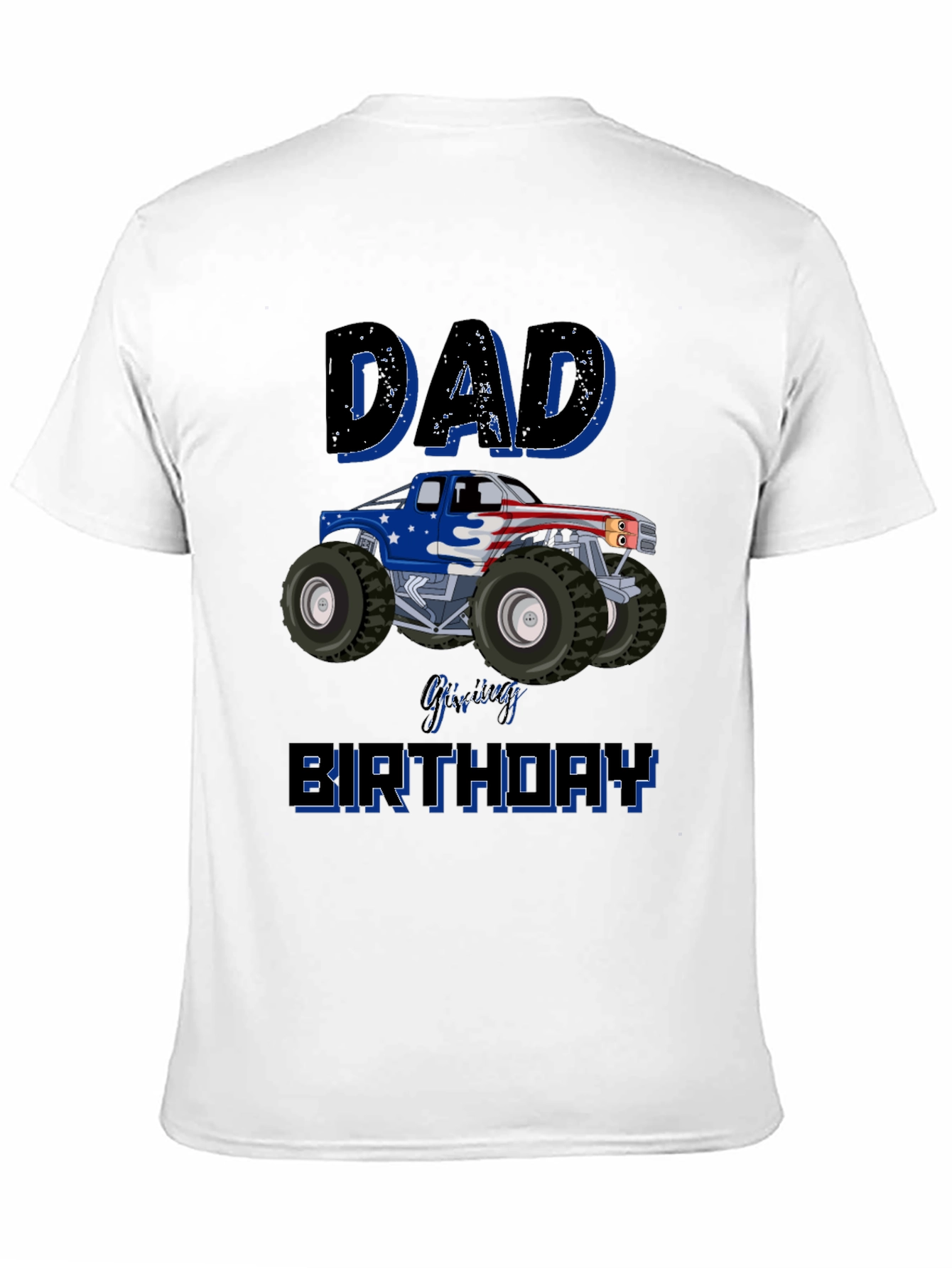 Dad Monster Truck Birthday T-Shirt
