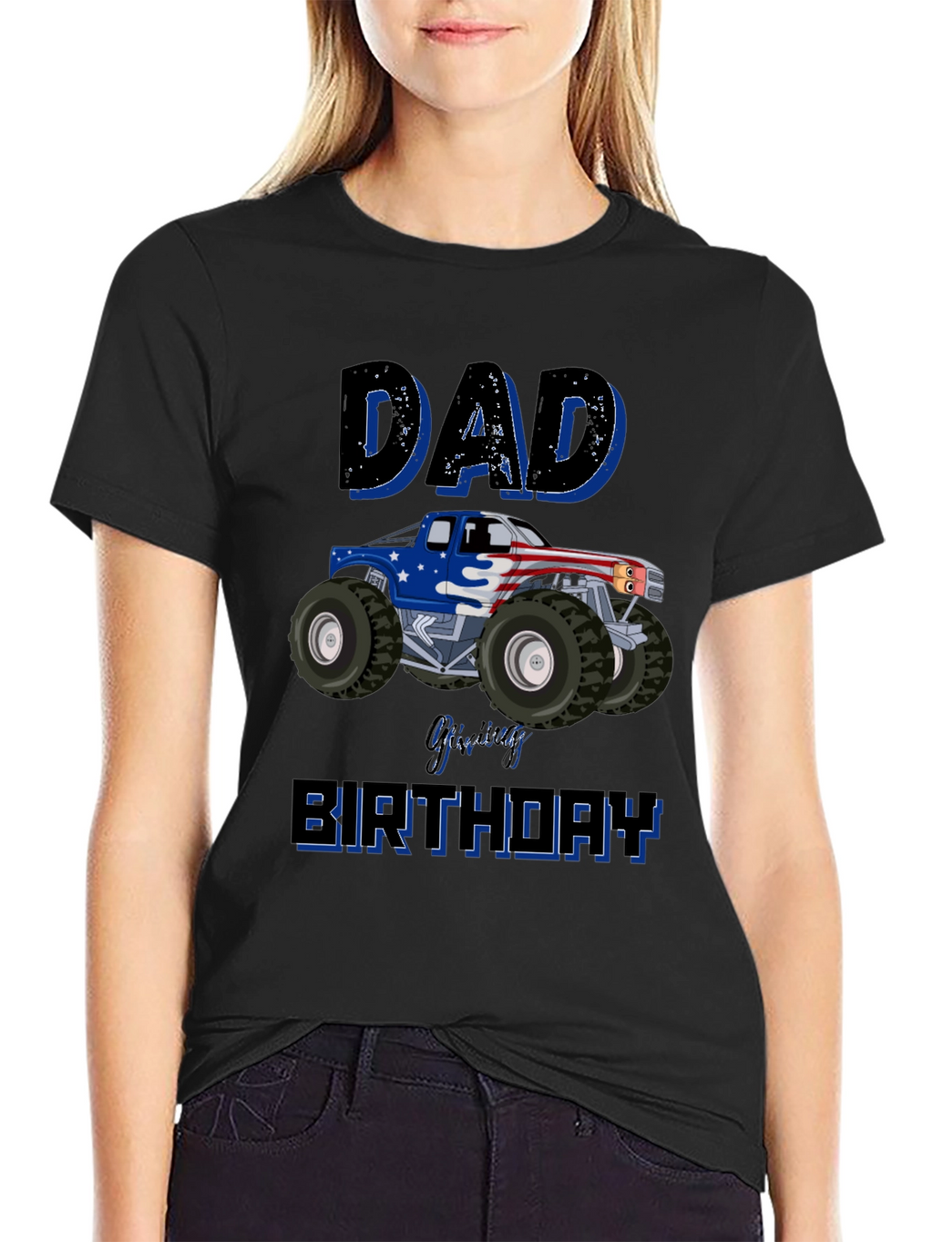 Dad Monster Truck Birthday T-Shirt