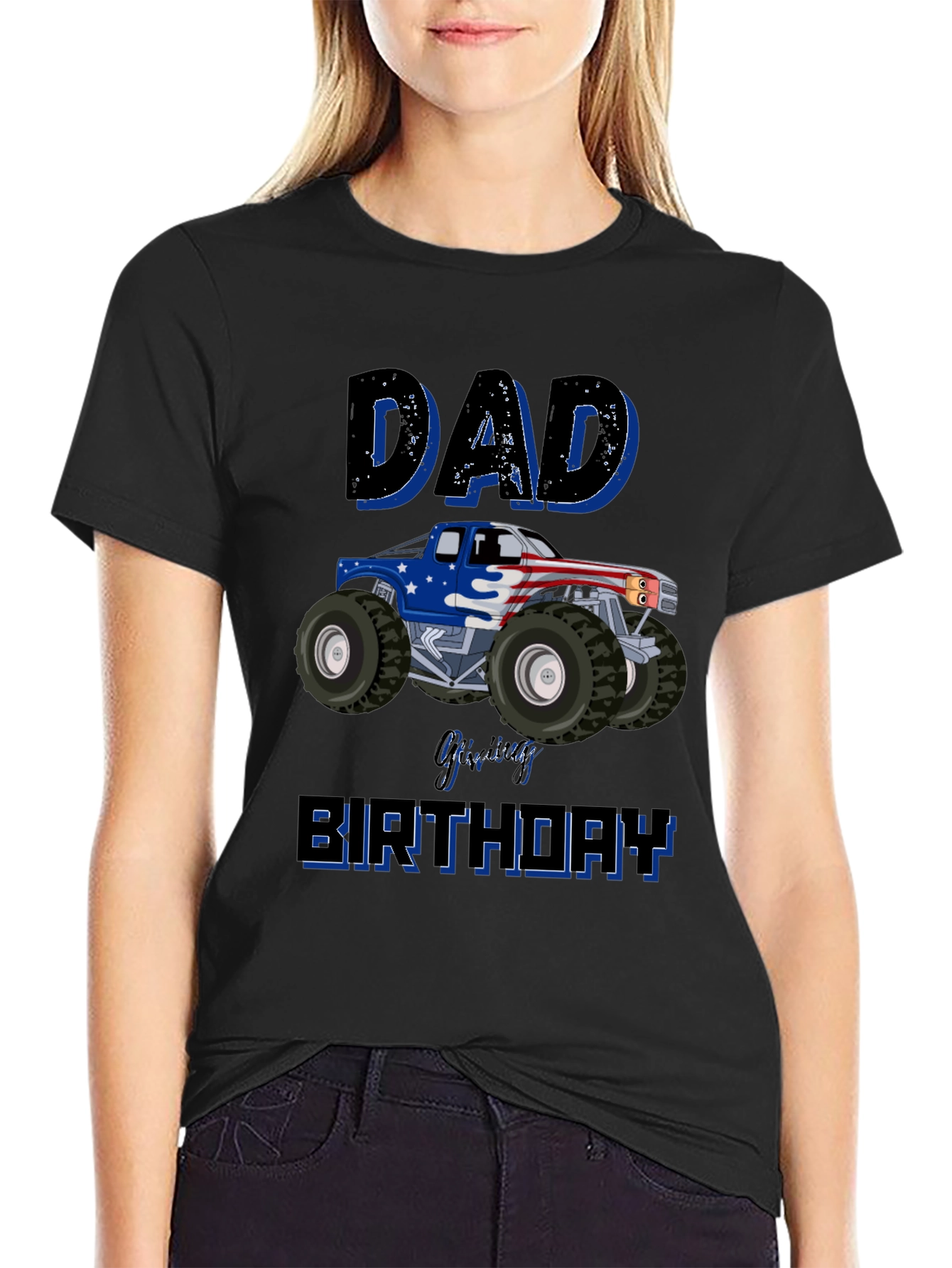 Dad Monster Truck Birthday T-Shirt