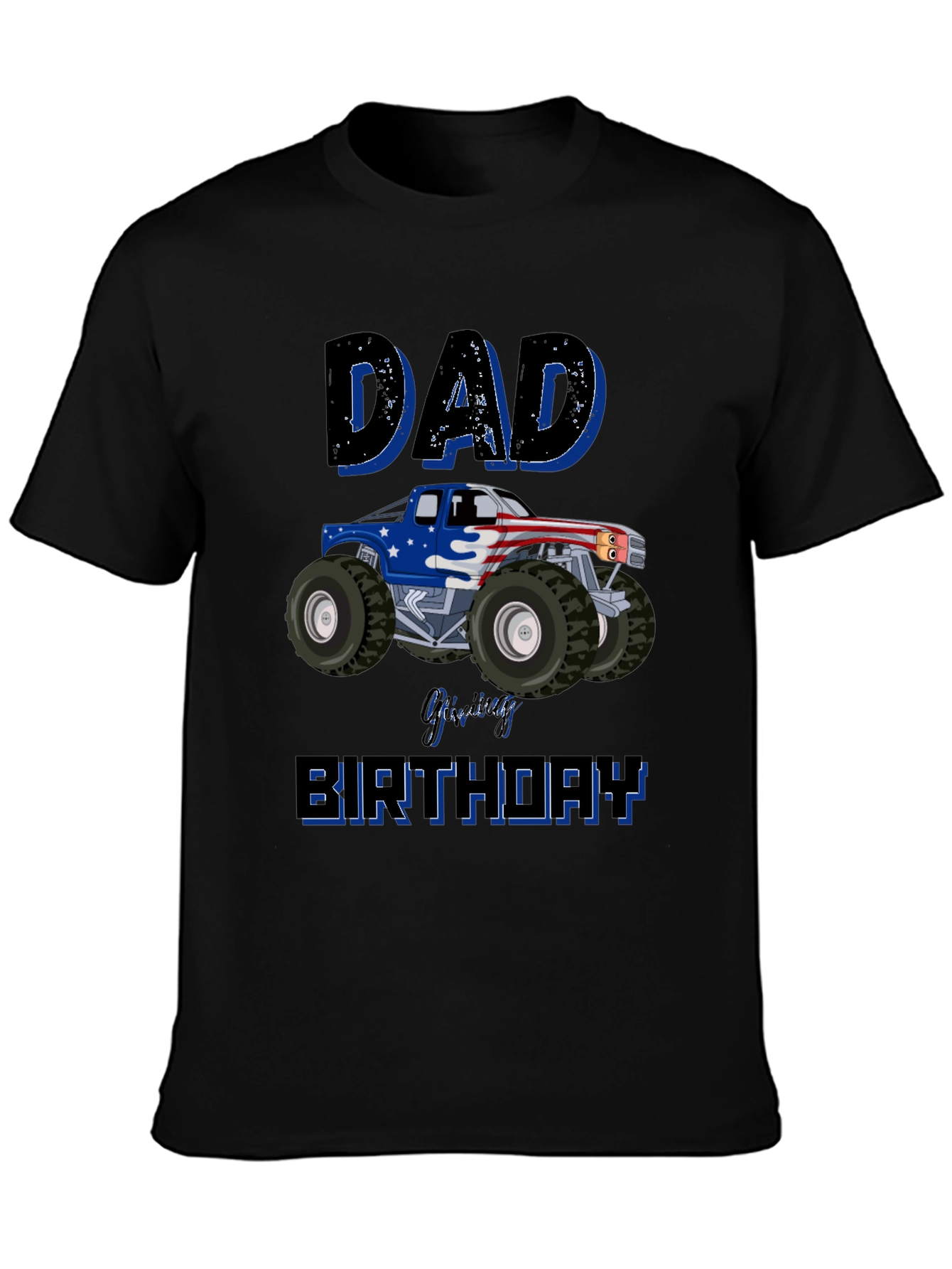 Dad Monster Truck Birthday T-Shirt