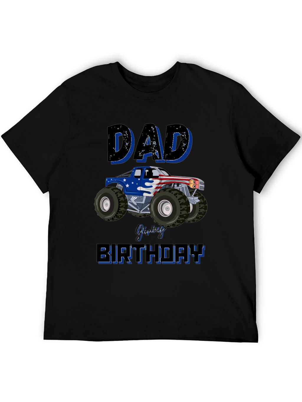 Dad Monster Truck Birthday T-Shirt