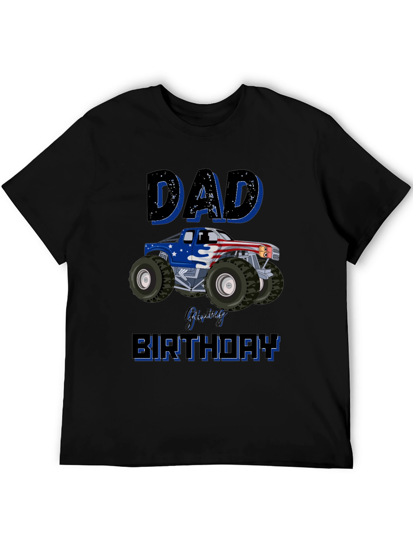 Dad Monster Truck Birthday T-Shirt
