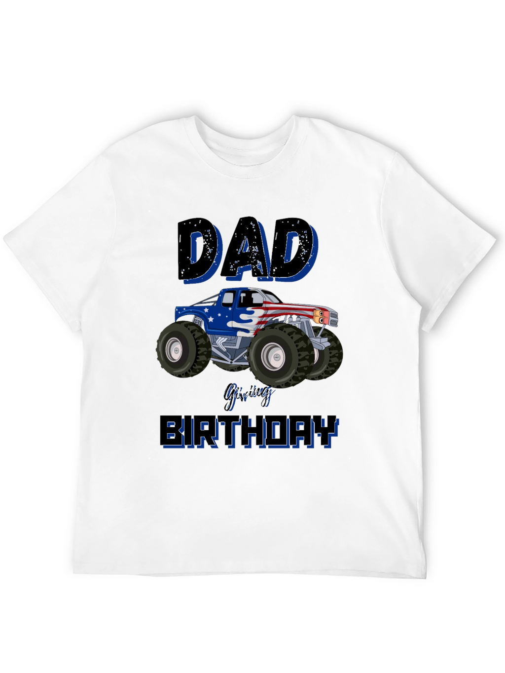 Dad Monster Truck Birthday T-Shirt