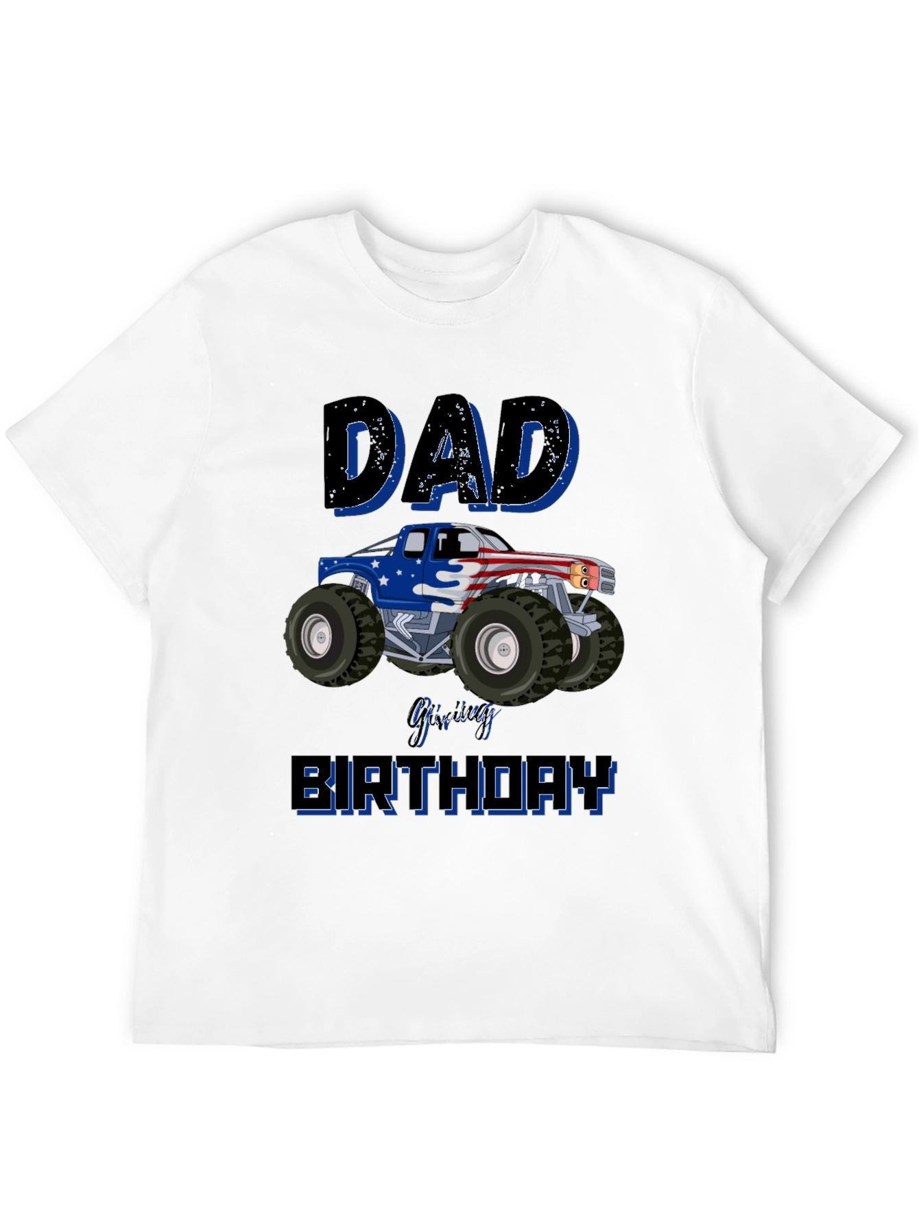 Dad Monster Truck Birthday T-Shirt