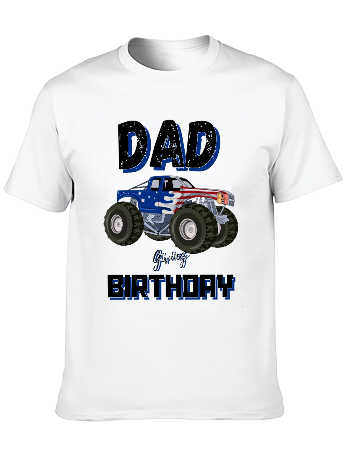 Dad Monster Truck Birthday T-Shirt