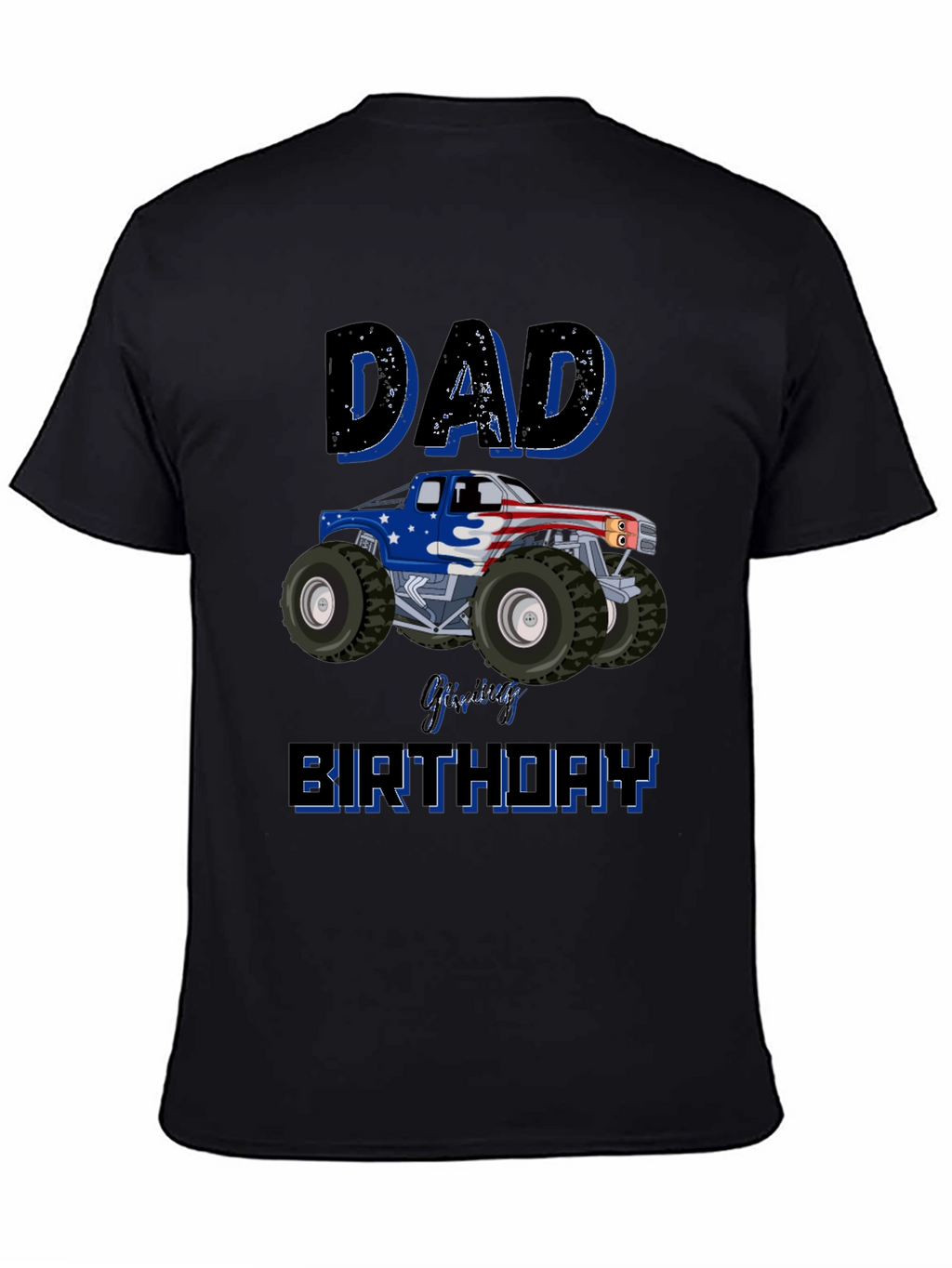 Dad Monster Truck Birthday T-Shirt