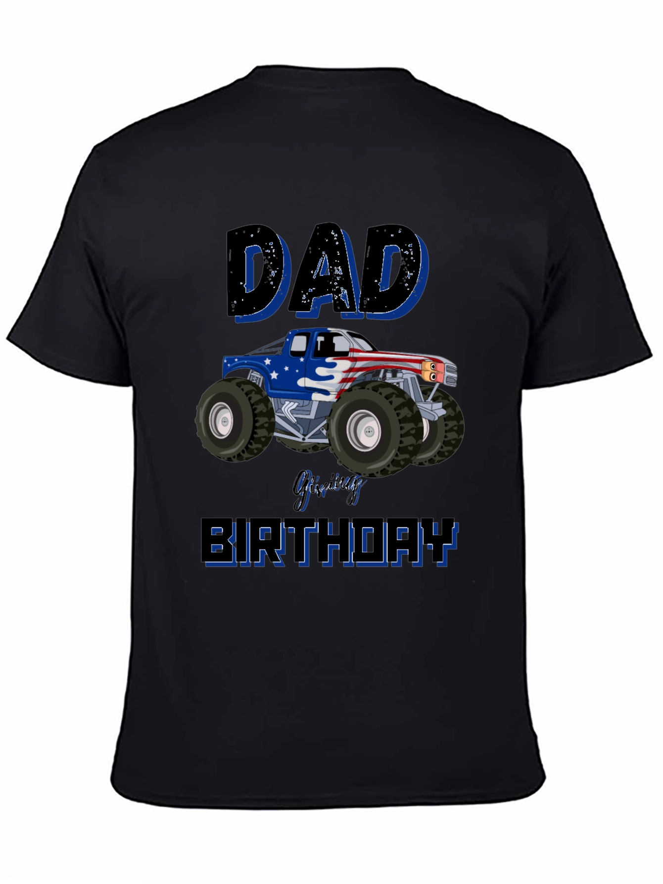 Dad Monster Truck Birthday T-Shirt