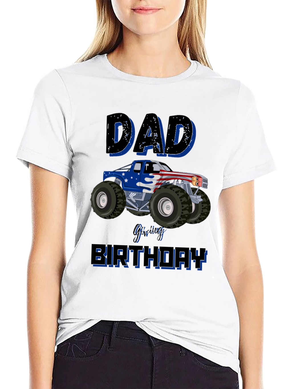 Dad Monster Truck Birthday T-Shirt