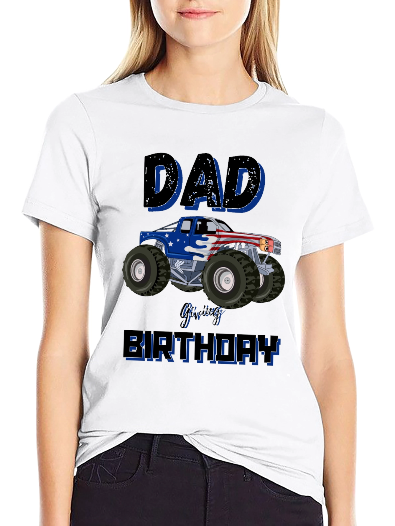 Dad Monster Truck Birthday T-Shirt