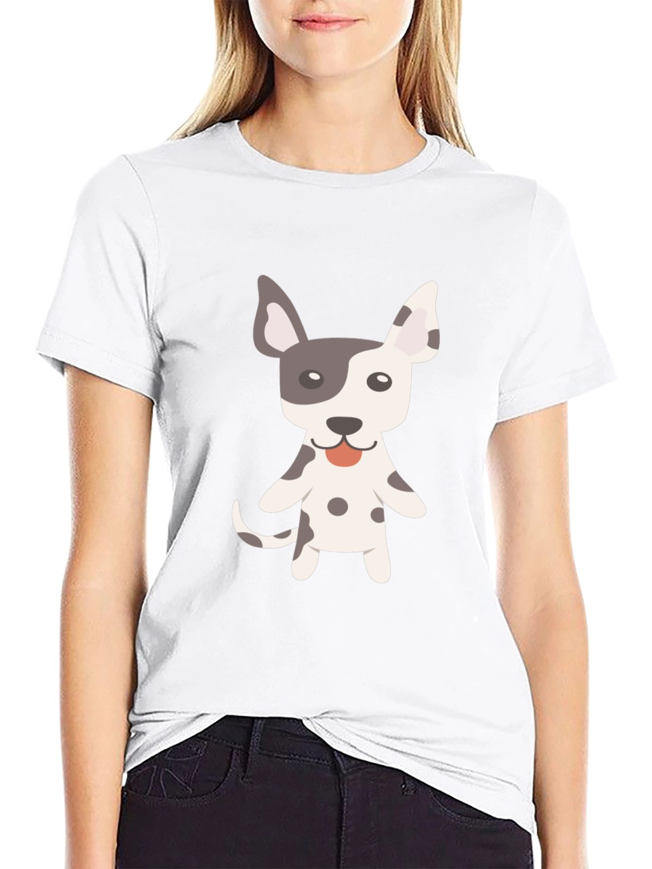 Dog Graphic Tee - Cute Cartoon Animal Shirt