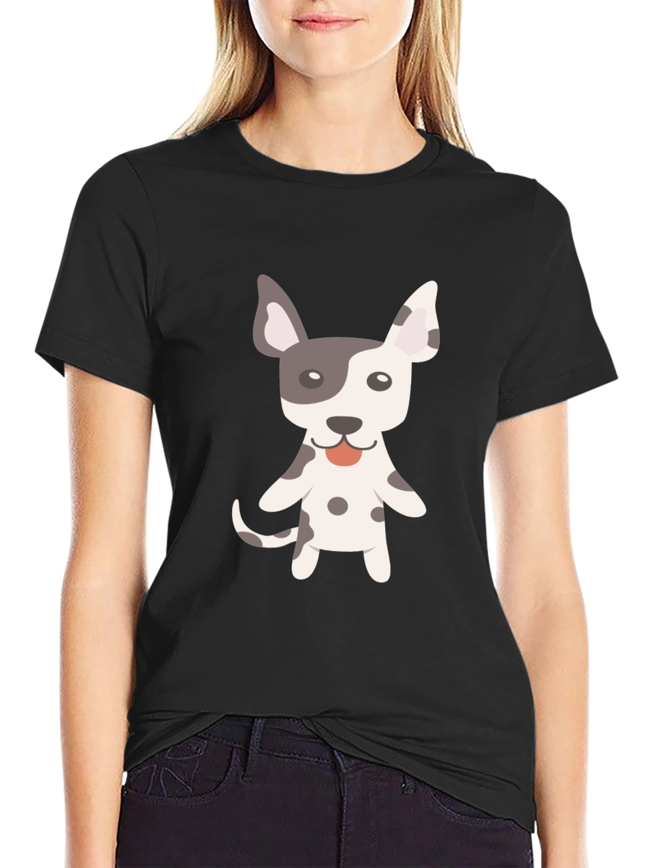 Dog Graphic Tee - Cute Cartoon Animal Shirt