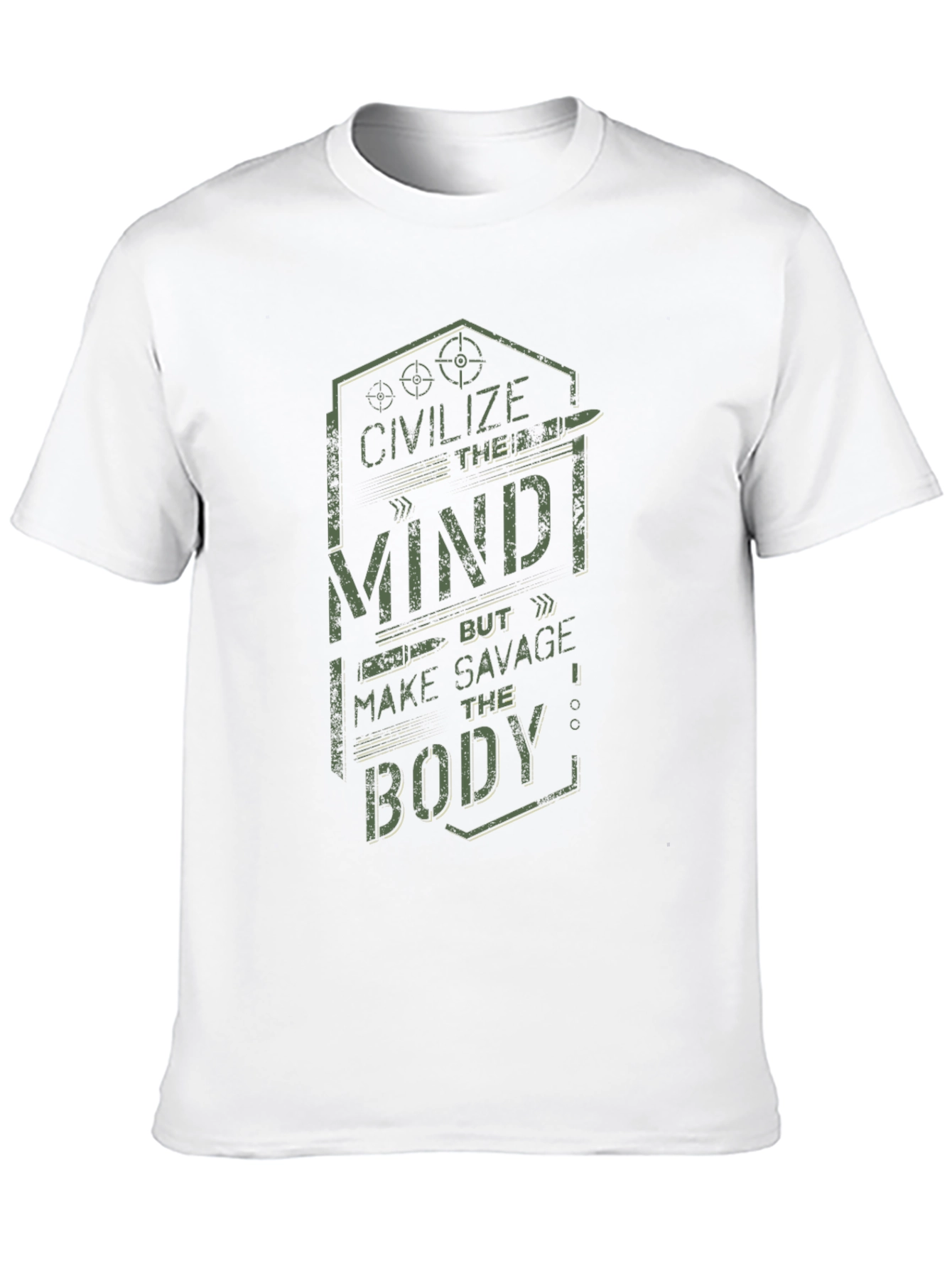 Civilize the Mind Savage Body Graphic Tee