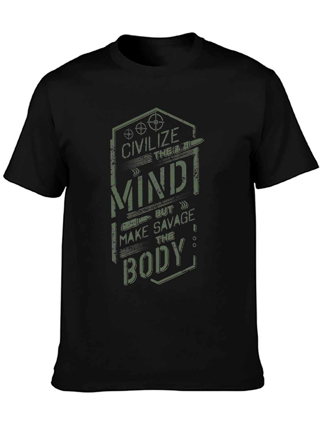 Civilize the Mind Savage Body Graphic Tee