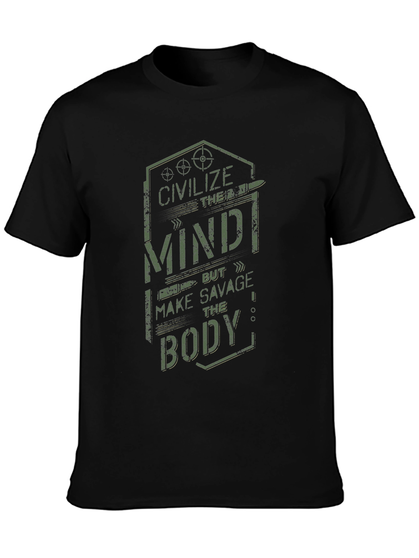 Civilize the Mind Savage Body Graphic Tee