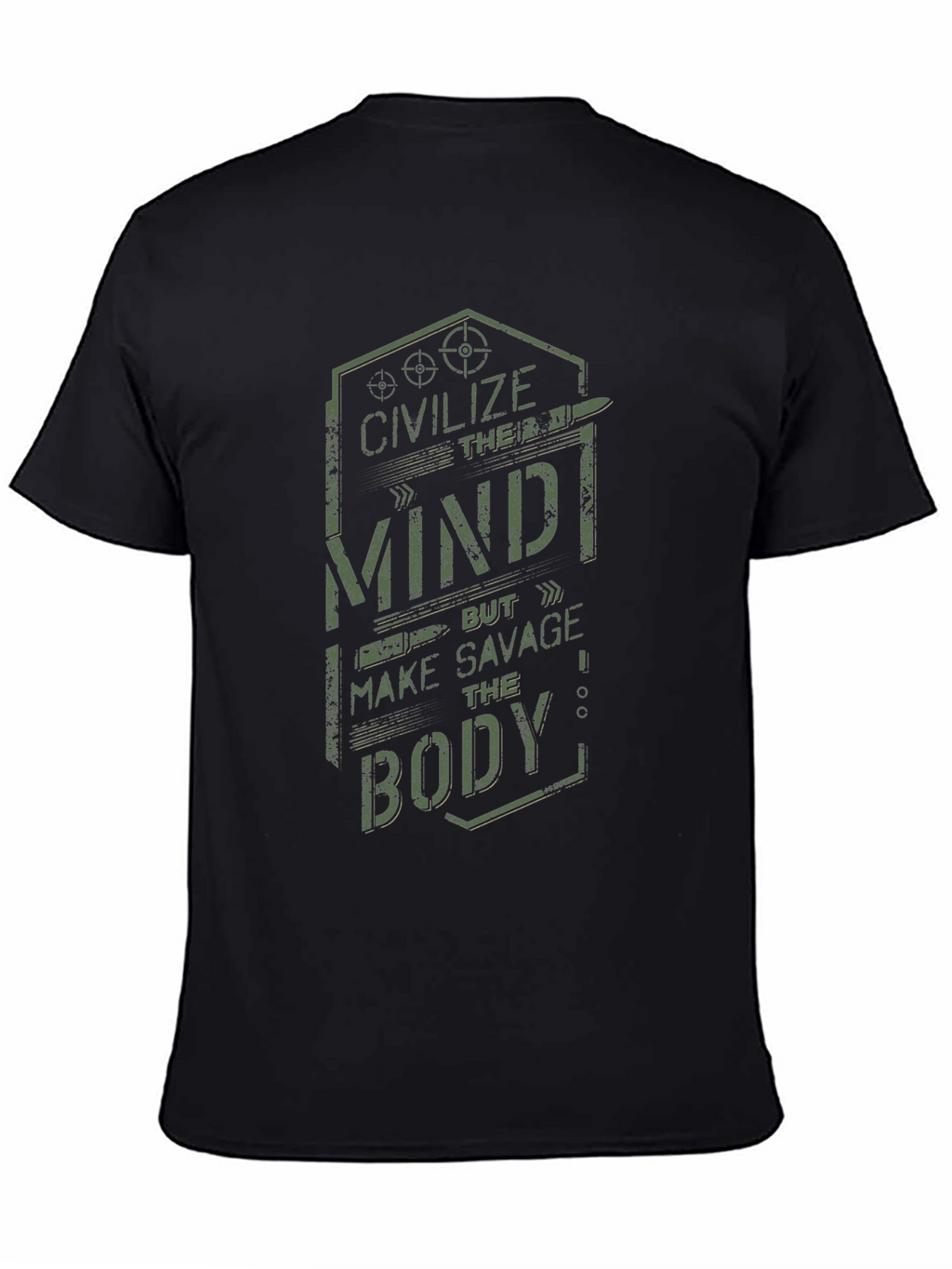 Civilize the Mind Savage Body Graphic Tee